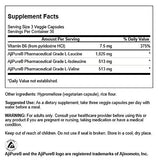 Étiquette Swanson ULT Veg BCAA détaillant caractéristiques et bienfaits potentiels.