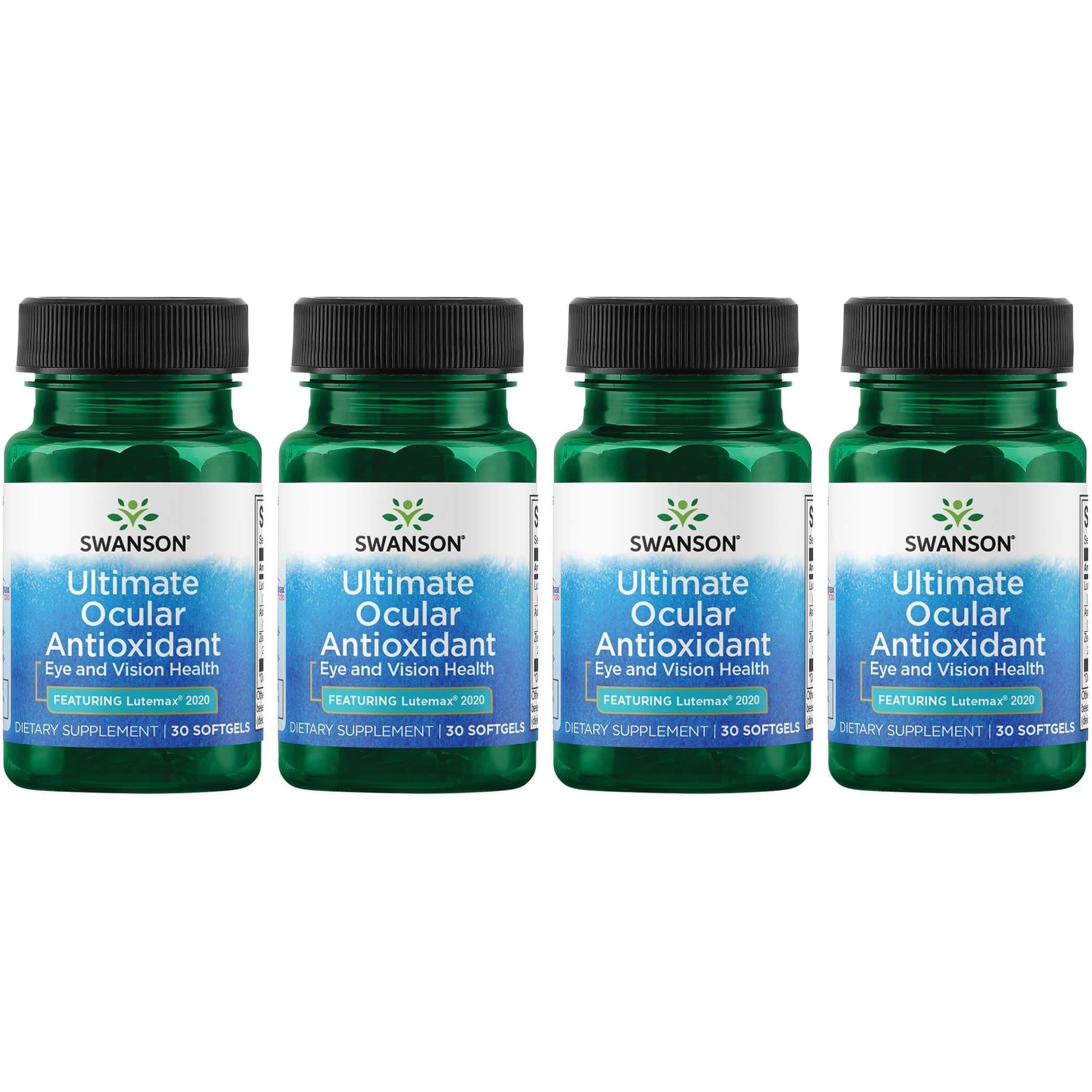 Swanson Ultimate Ocular Antioxidant, gélules faciles à avaler, soutien potentiel à la vision au quotidien.