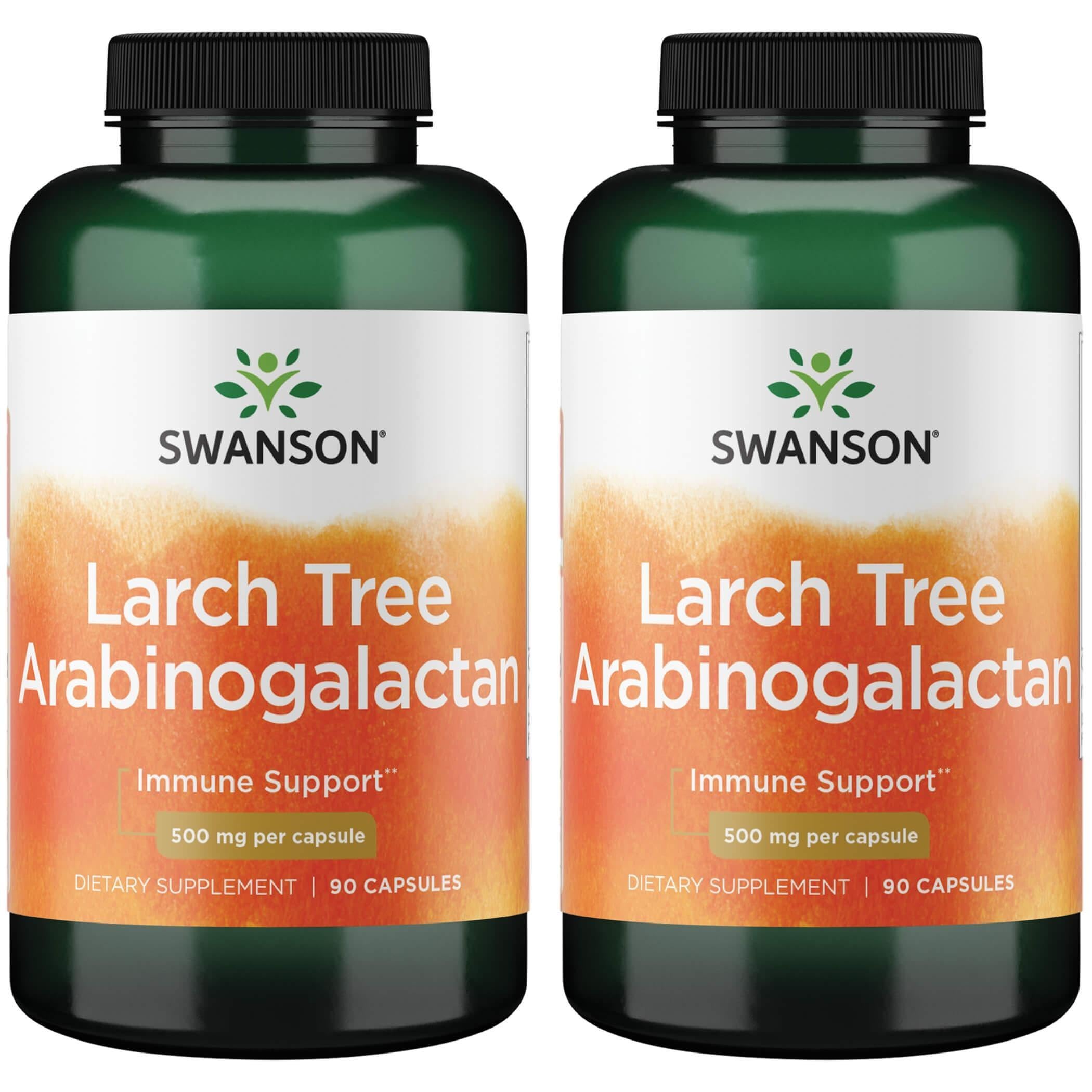 Swanson Ultra arabinogalactane de mélèze, bouteille de 90 capsules, soutien potentiel du système immunitaire