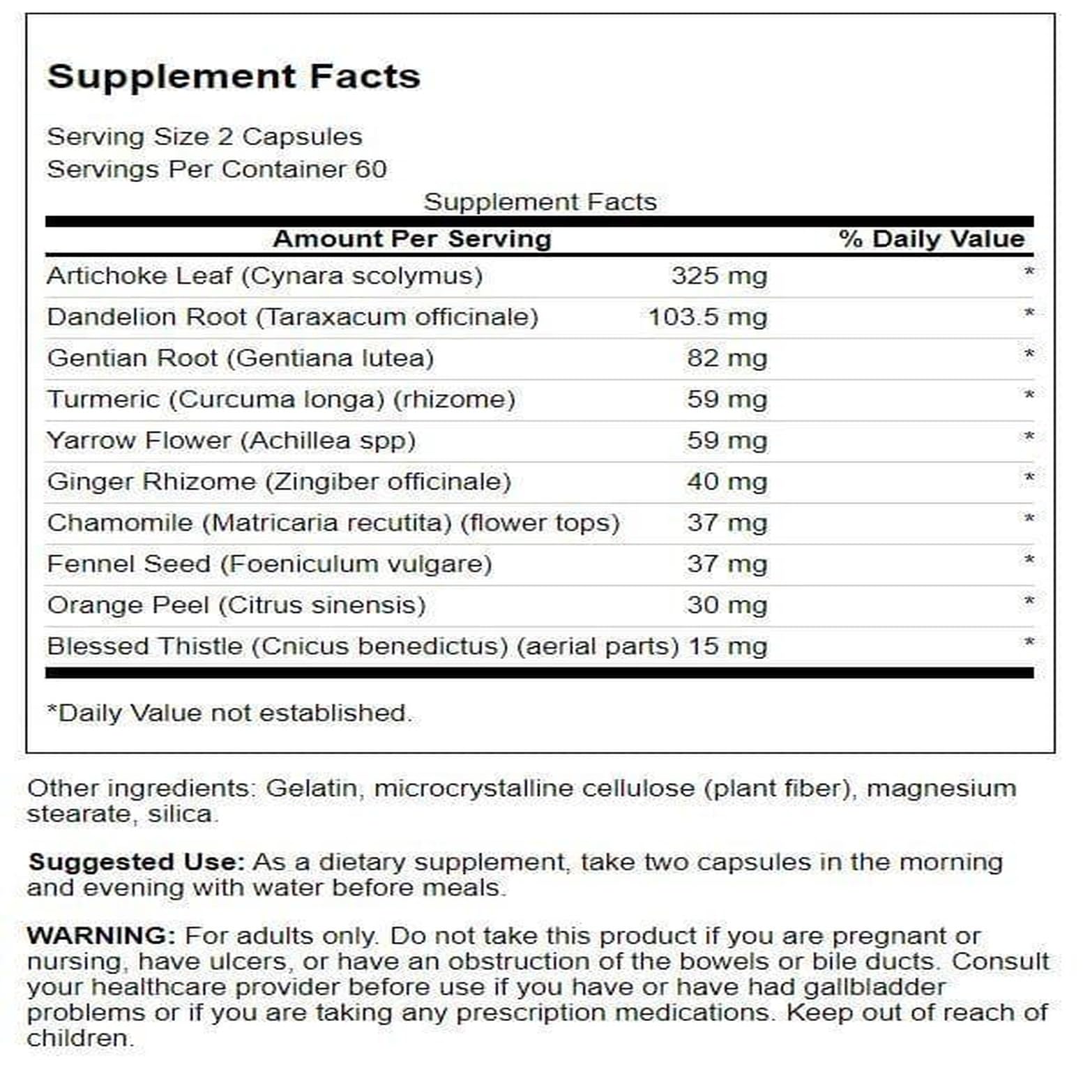 Swanson Ultra Bitters – etiquette: étiquette claire et informations utiles.