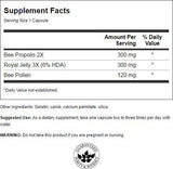 Capsules Swanson Ultra Gelée Royale Propolis, prise pratique pour énergie quotidienne.