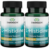Swanson Ultra L-Histidine Ajipure 500 mg – capsules en emballage, soutien immunitaire potentiel.