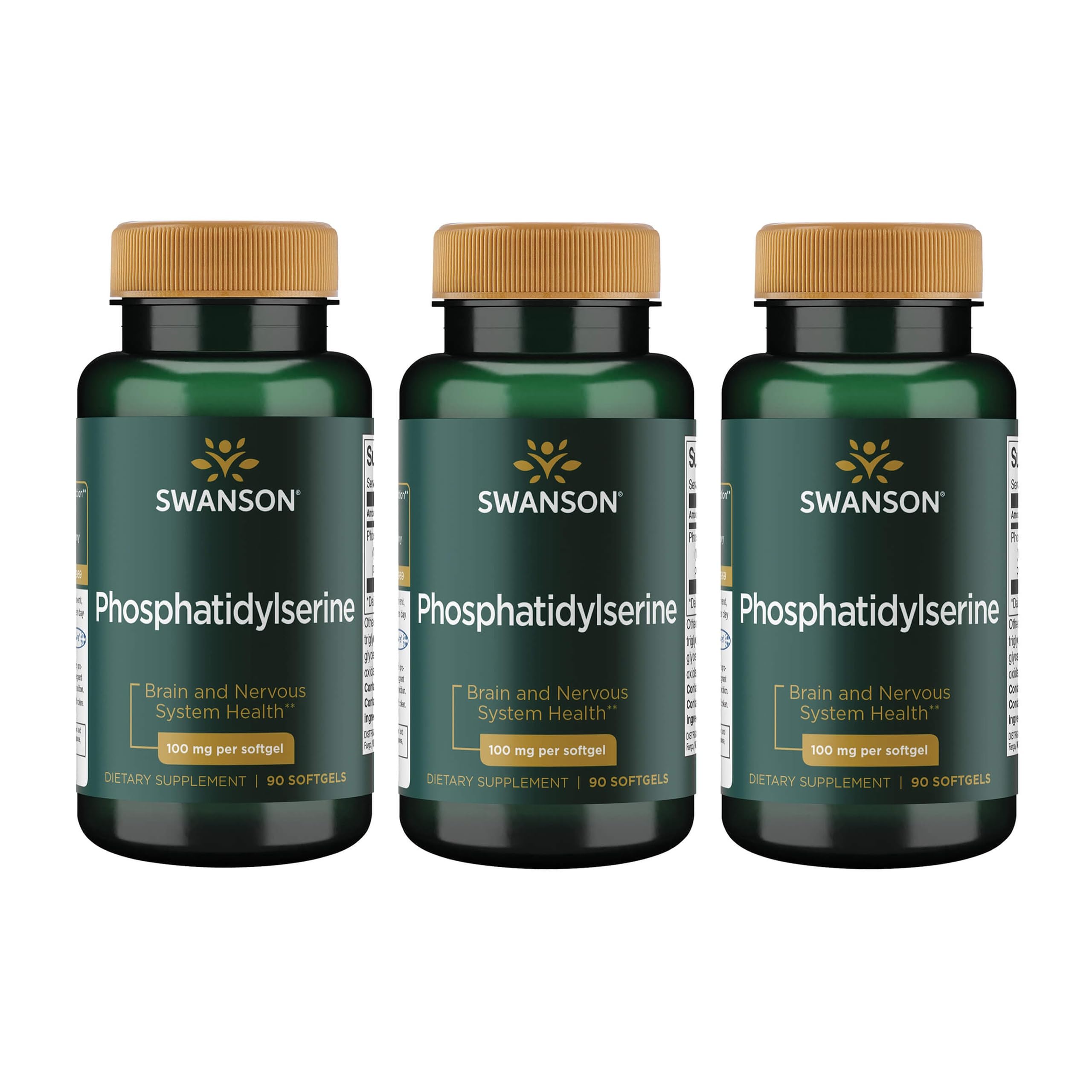 Swanson Ultra Phosphatidylserine: bouteille de 90 gélules pour une routine quotidienne