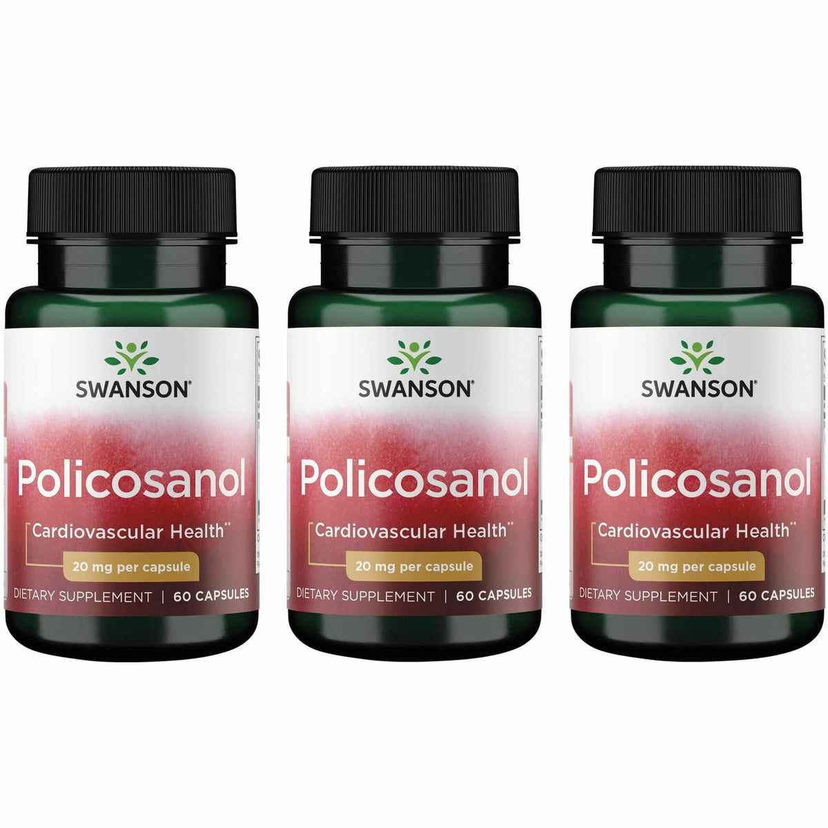 Swanson Ultra Policosanol — bouteille de 60 capsules, utilisation quotidienne potentielle