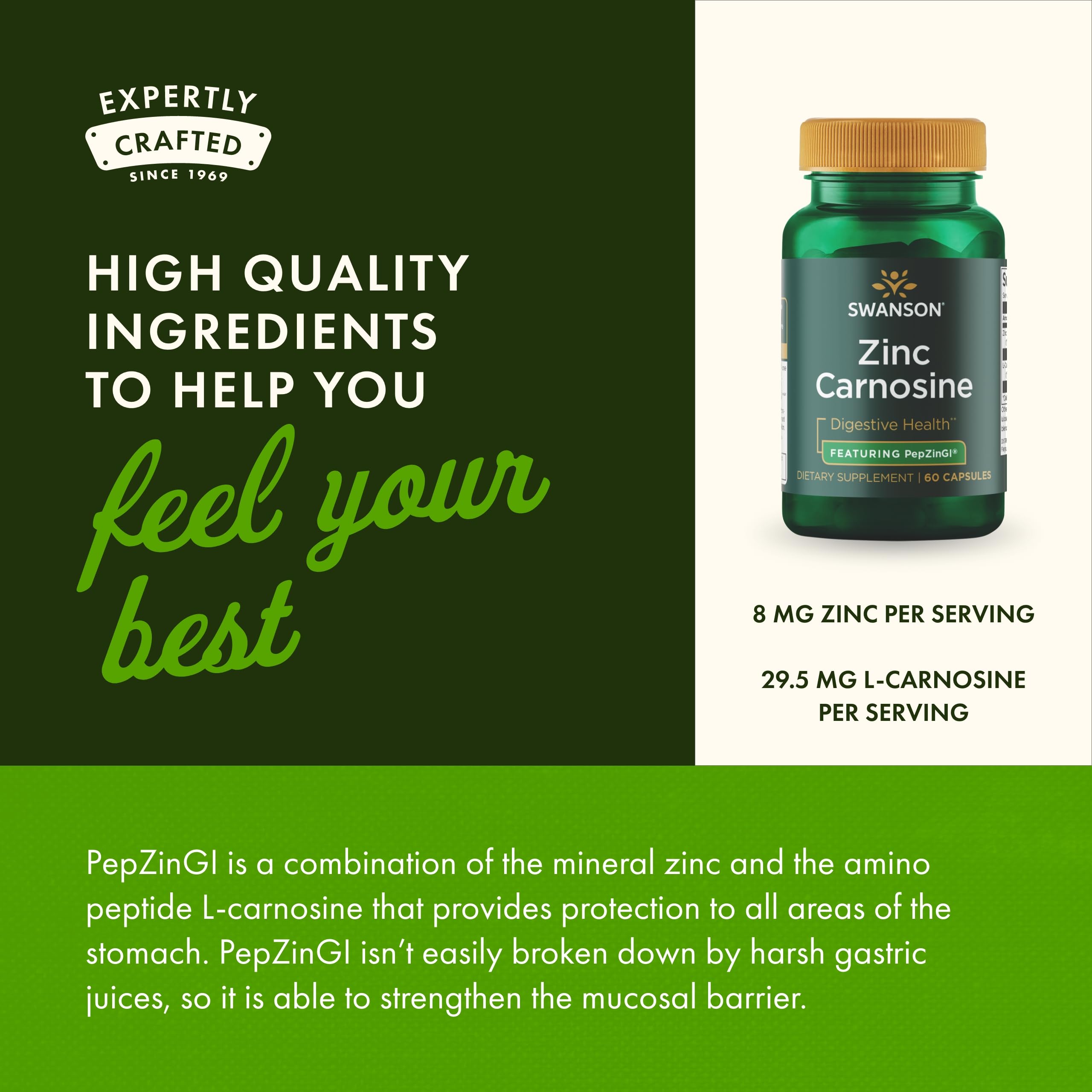 Boîte de 60 capsules, guide de dosage simple à suivre