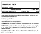 Swanson vitamine A 25000 UI, capsules, peut aider à soutenir l’immunité et la vision.