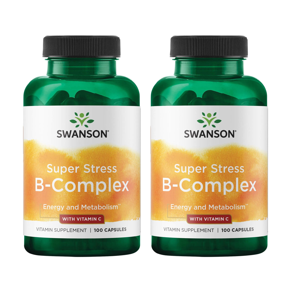 Swanson Vitamine B-Complex: capsules dans la bouteille, soutien potentiel au métabolisme et à l’énergie.
