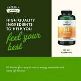 Swanson Vitamine B1 - emballage pratique en deux paquets.