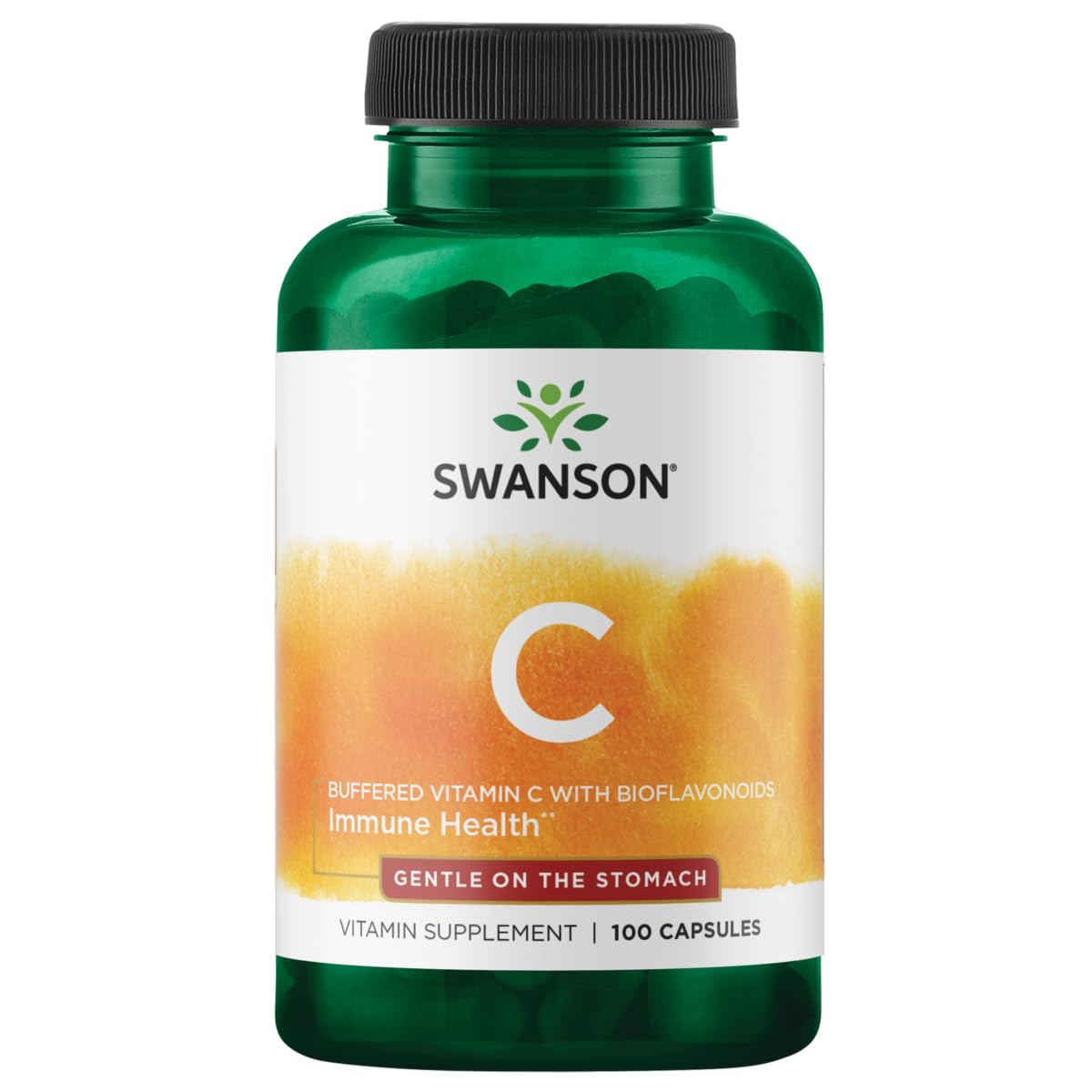 Swanson vitamine C bioflavonoïdes tamponnée en capsules, soutien potentiel du système immunitaire.