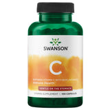 Swanson vitamine C bioflavonoïdes tamponnée en capsules, soutien potentiel du système immunitaire.