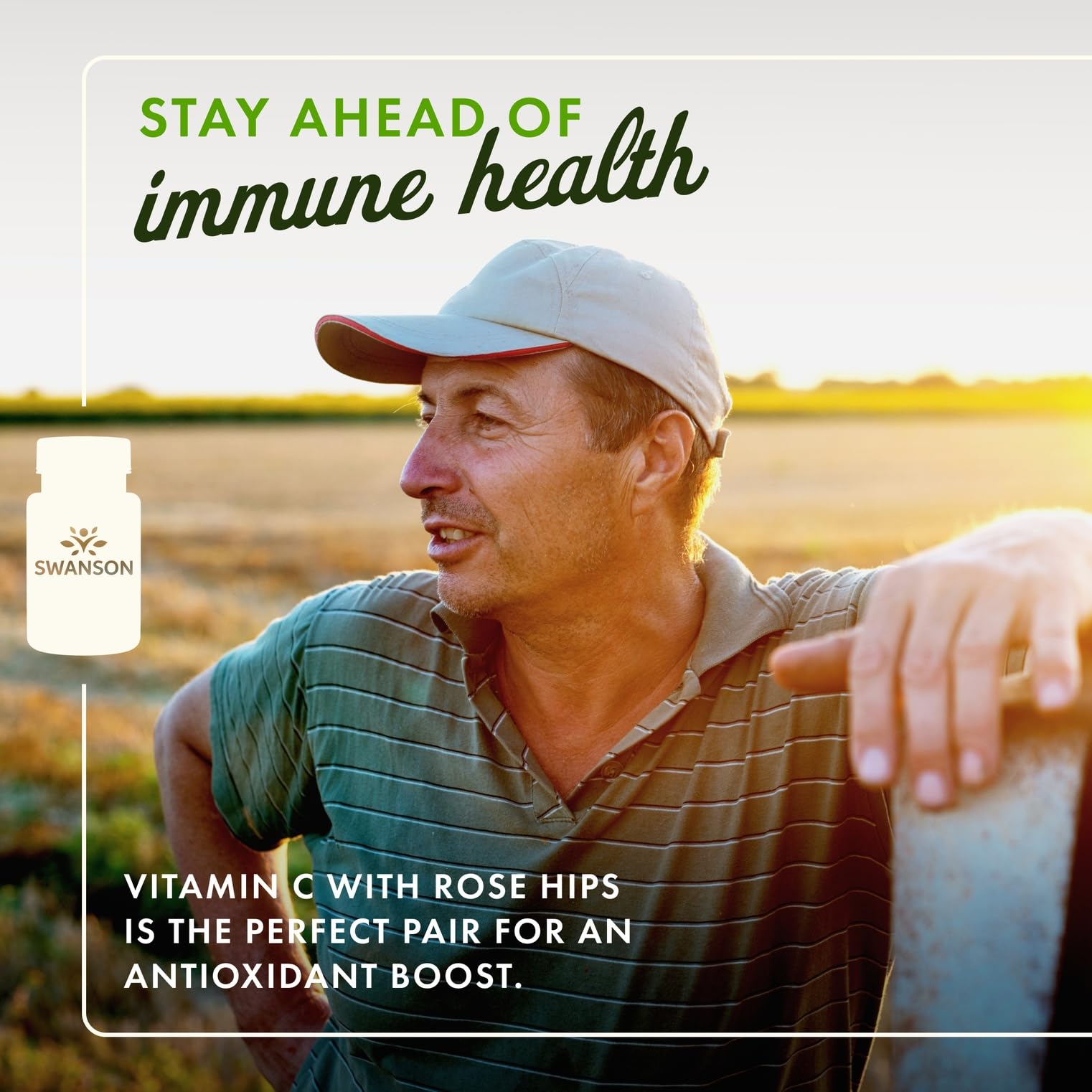 Capsules Swanson vitamine C – 1000 mg, ingestion quotidienne facile.