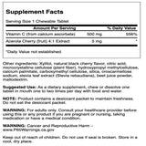 Swanson vitamine C cerise, soutien immunitaire potentiel au quotidien.