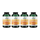 Swanson vitamine C cynorhodon – bouteille et capsules visibles, soutien immunitaire potentiel.
