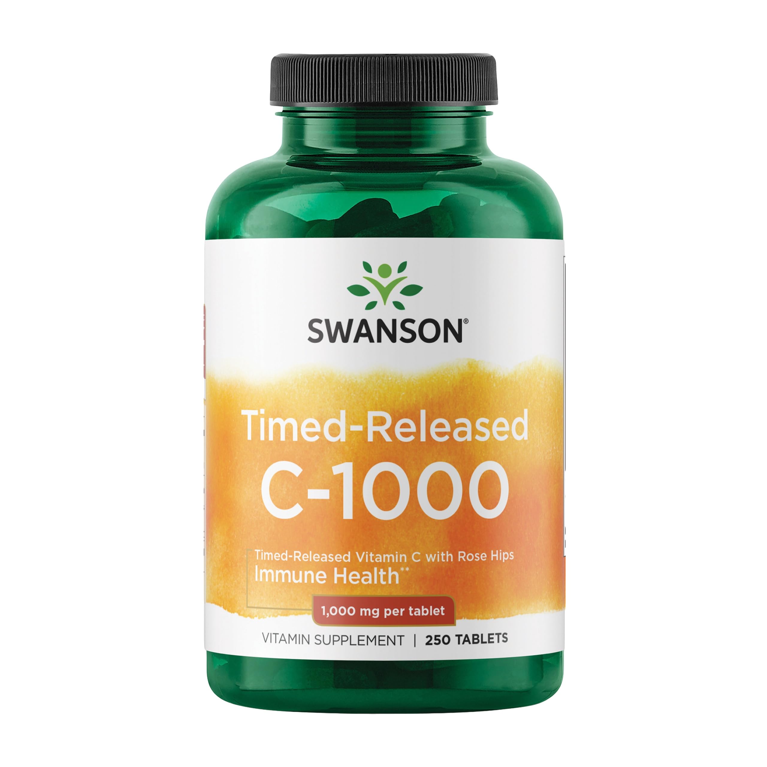 Swanson Vitamine C libération retardée – bouteille prête à l'emploi pour une routine quotidienne.