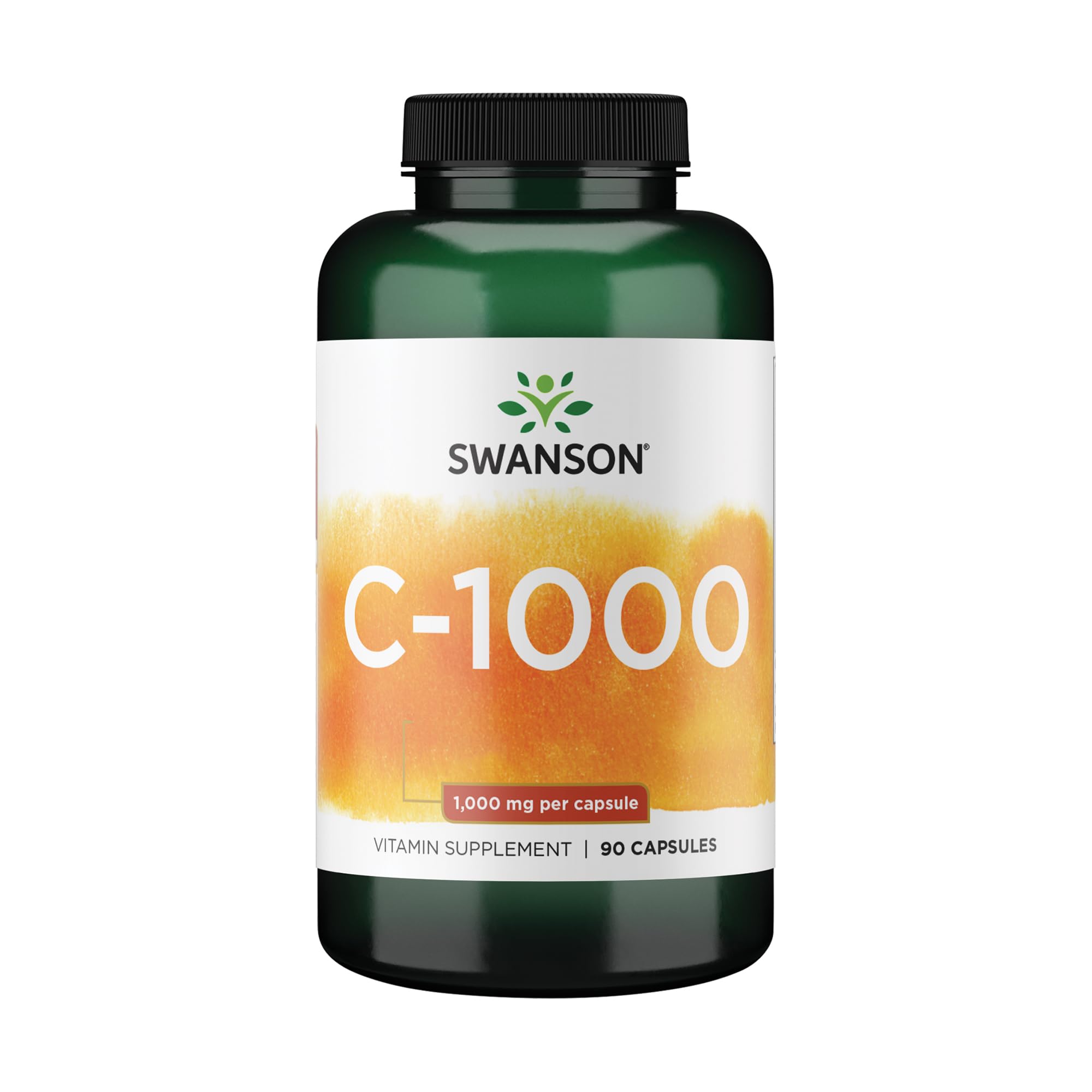 Swanson Vitamine C avec baies d'églantier, capsule facile à avaler, soutien immunitaire potentiel.