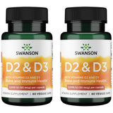 Swanson Vitamine D Complex bouteille ensemble: soutien osseux quotidien.
