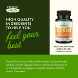 Swanson Vitamine D Complex — visuel os et dents sains, soutien potentiel.