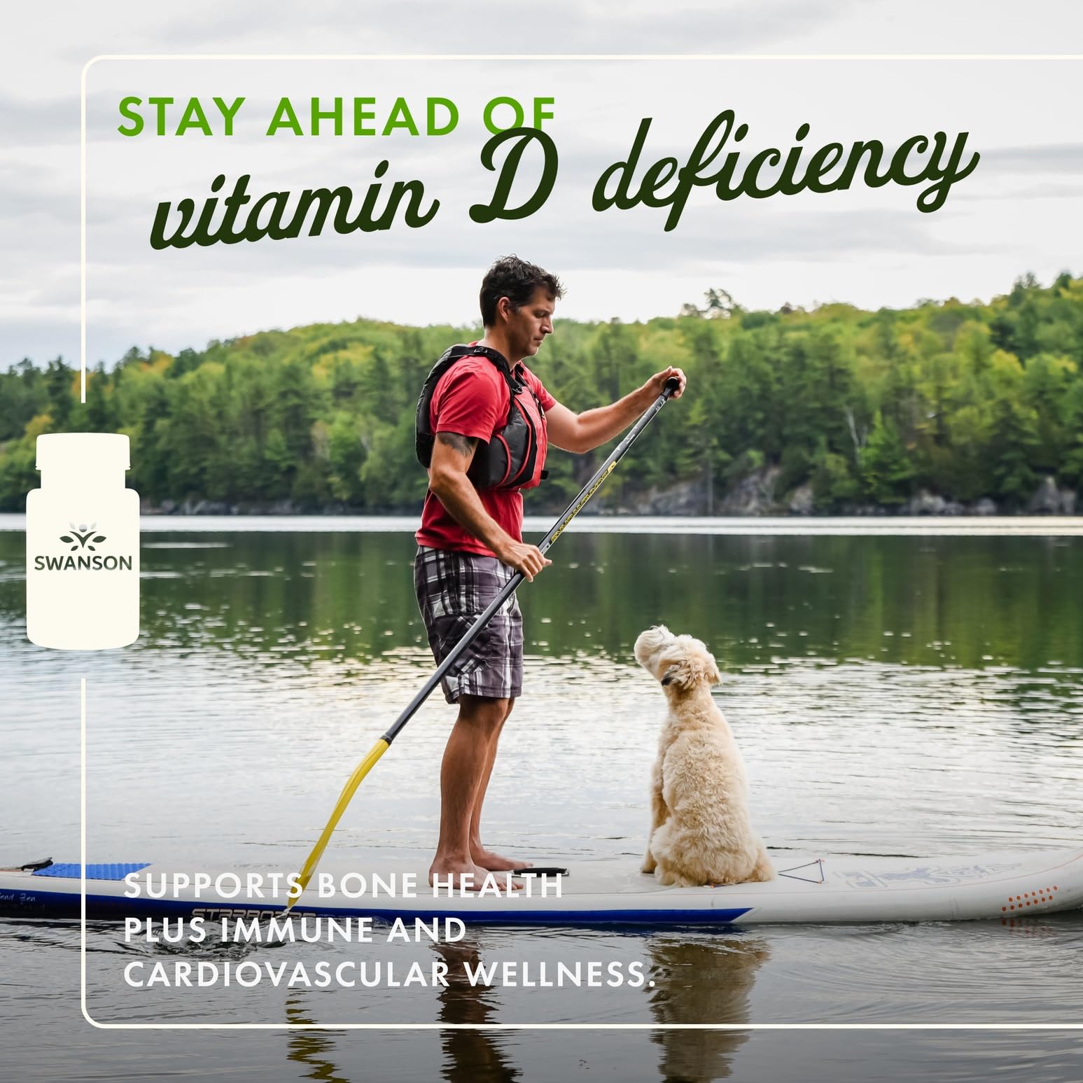 Swanson Vitamine D3 1000 UI, capsules molles pour une absorption optimale.