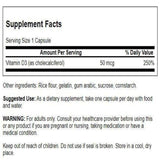 Swanson Vitamine D3 – axé sur le calcium: facilite l'absorption du calcium.