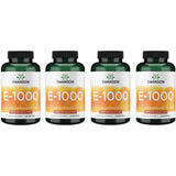 Swanson vitamine E 1000 UI, gélules, aperçu du flacon, soutien antioxydant potentiel.
