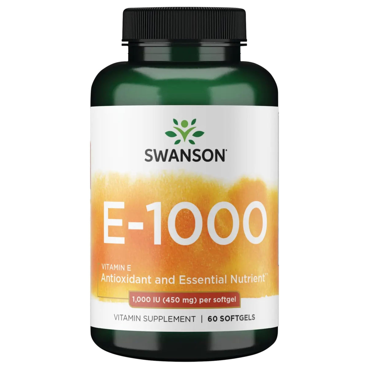 Swanson Vitamine E – gélules molles faciles à avaler, soutien antioxydant potentiel.