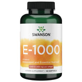 Swanson Vitamine E – gélules molles faciles à avaler, soutien antioxydant potentiel.