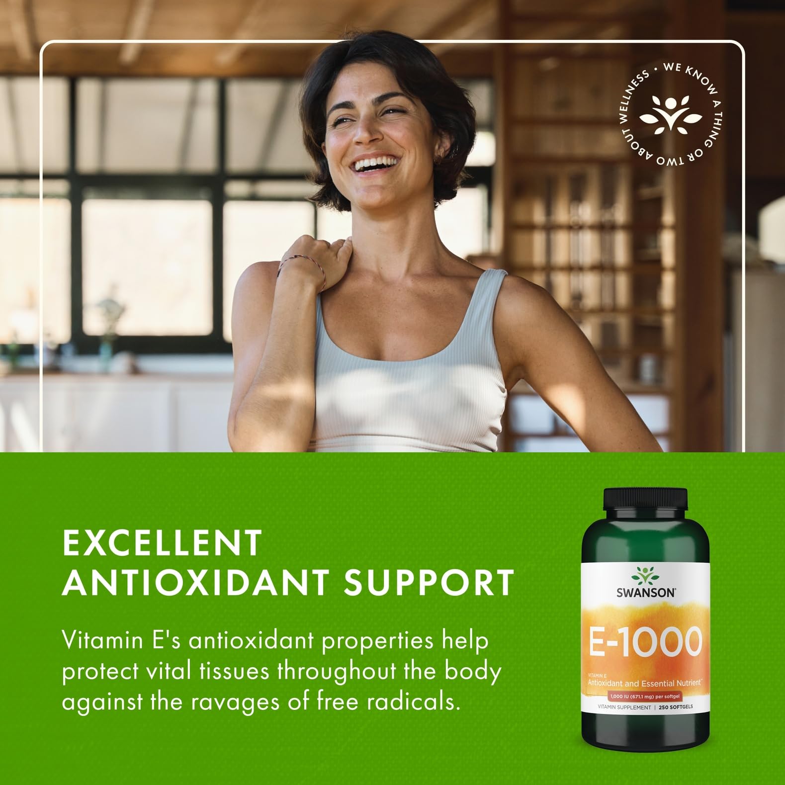 Swanson Vitamine E 1000 UI – laboratoire partenaire et tests indépendants.