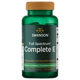 Swanson Vitamine E spectrum tocophérols et tocotriénols, bouteille de gélules molles pour le quotidien.