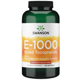 Swanson Vitamine E Mélange Tocophérols, bouteille 250 gélules, soutien antioxydant quotidien.