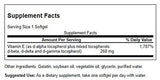 Swanson Vitamine E tocophérols: gélules douces en gros plan pour l’antioxydant.