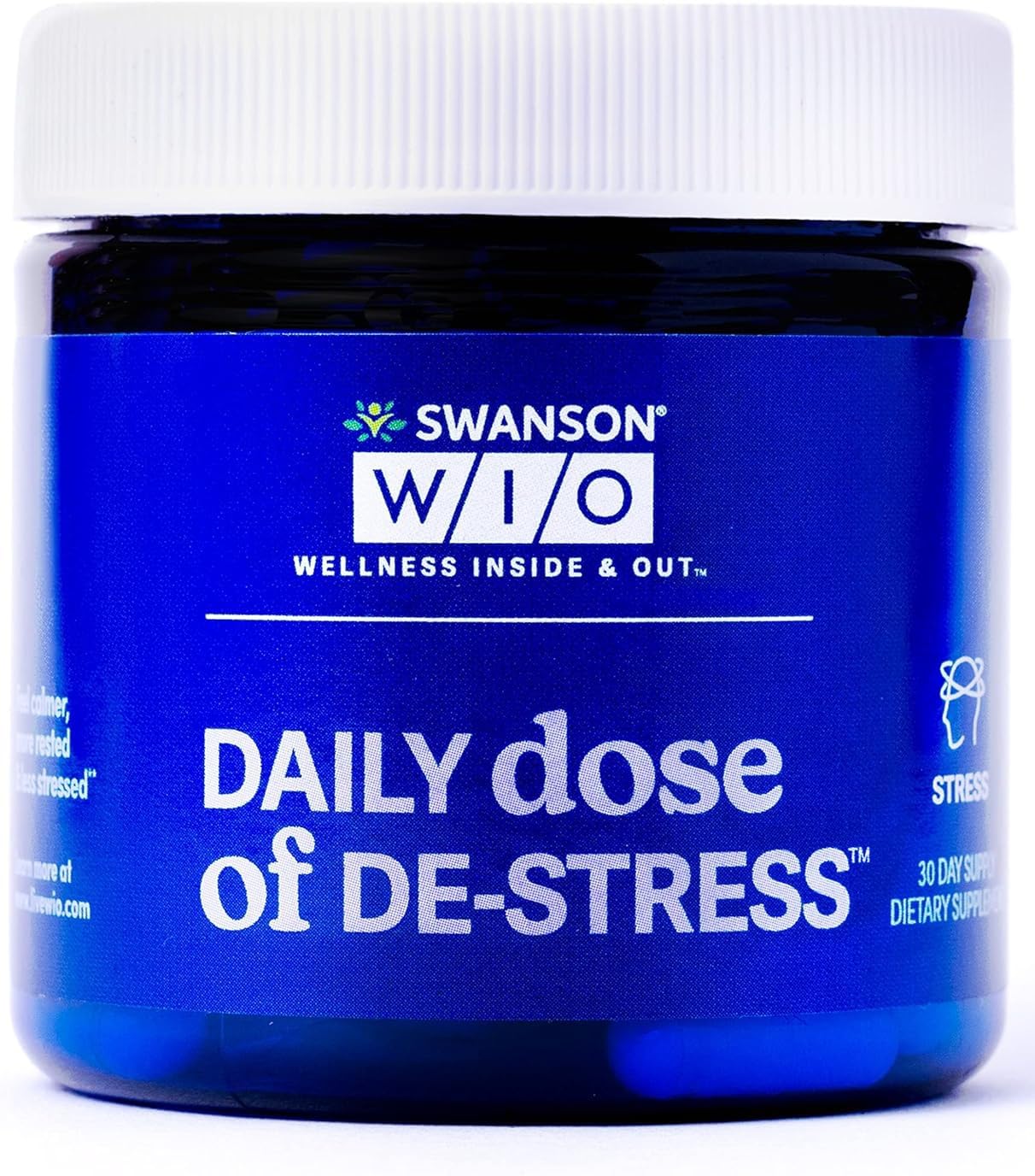 Swanson WIO flacon quotidien favorisant le calme et le repos.