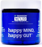 Swanson WIO Happy Mind - bouteille visible, soutien digestif et équilibre émotionnel.