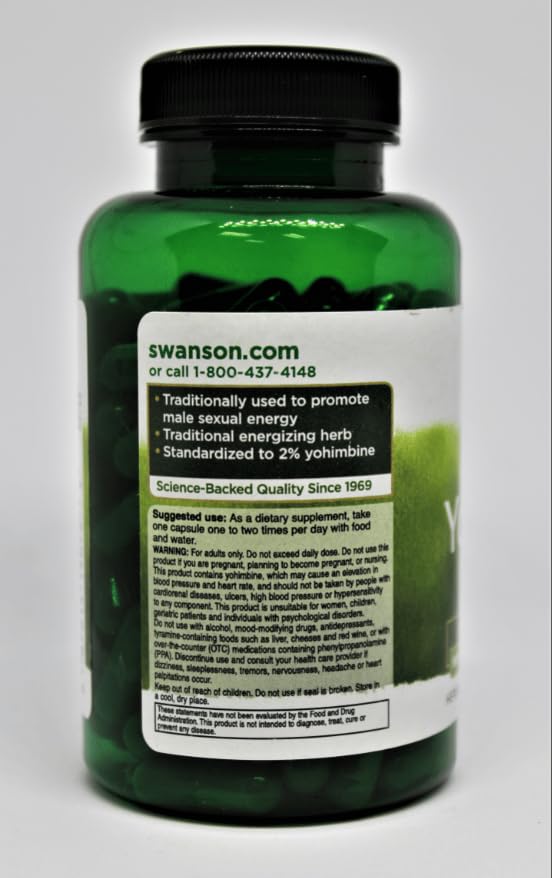 Conseils d’utilisation Swanson Yohimbe, pour soutenir l’éveil et la concentration