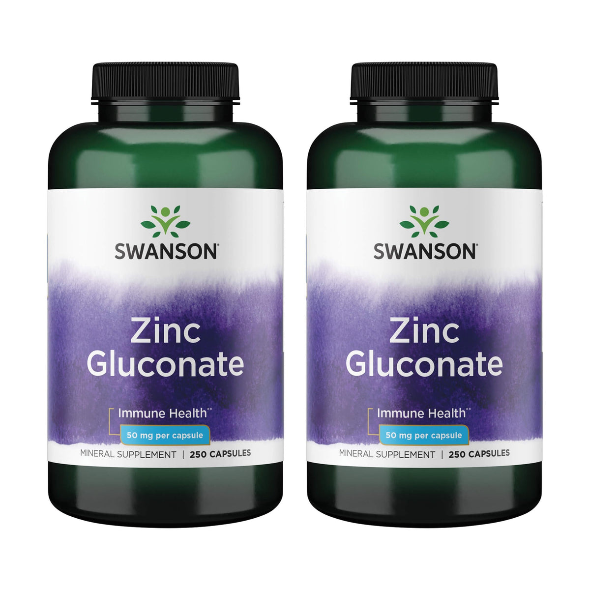 Swanson Zinc Gluconate : bouteille prête à l’emploi, soutien potentiel à l’immunité.