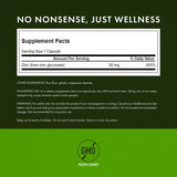 Étiquette Swanson Zinc Gluconate : informations claires sur la posologie.