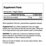 Swanson Zinc Orotate 10 mg: gros plan sur les capsules, biodisponibilité élevée pour l’assimilation.