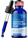 Sweat & Soul Methylene Blue, bouteille en verre 2oz; soutien potentiel d'énergie.