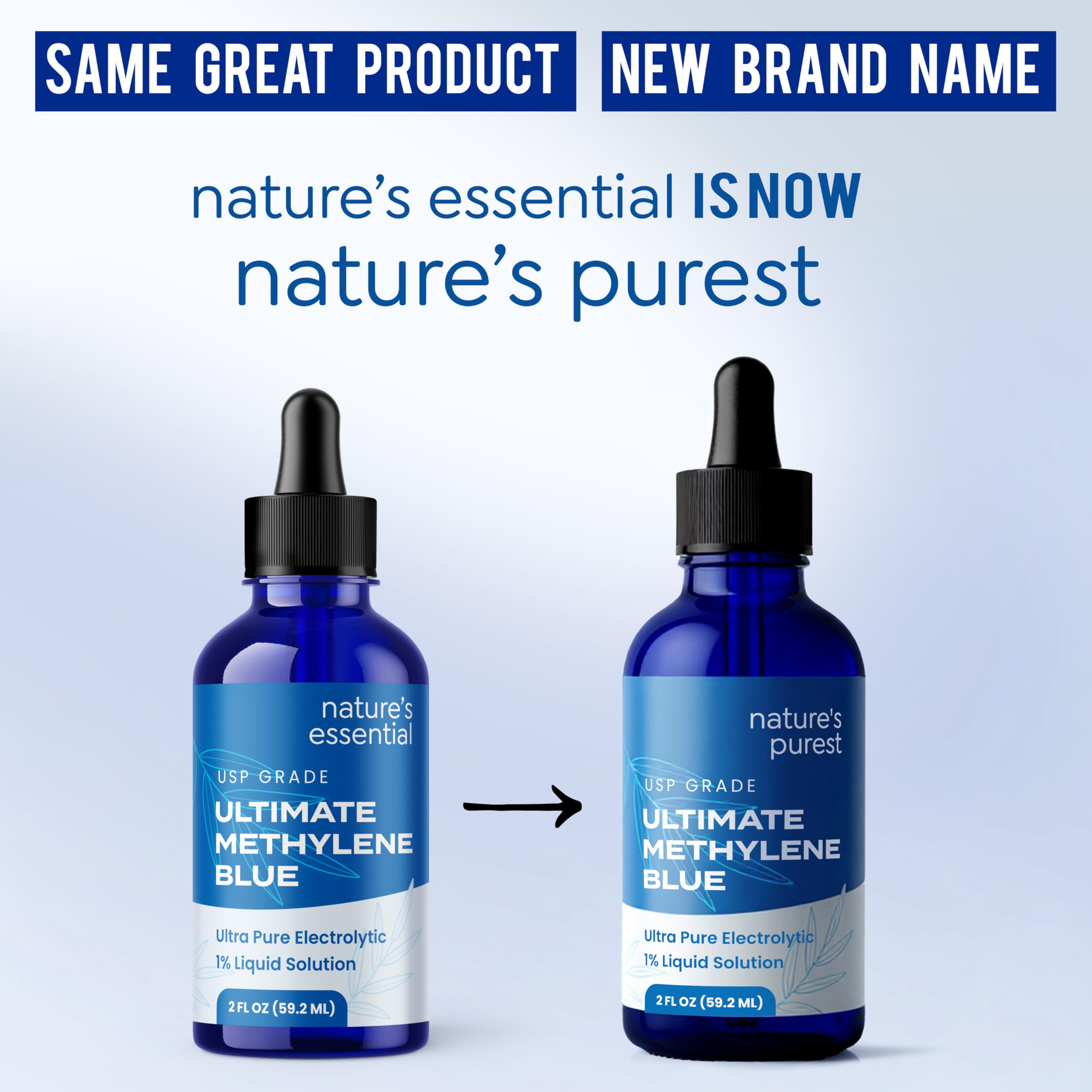 Sweat & Soul Methylene Blue; étiquette USP; pureté et traçabilité.