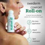 Swederm gel-application roll-on précise, usage ciblé pour soulager zones sensibles.