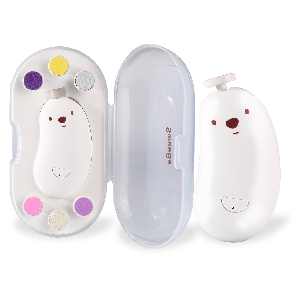 SweeBe brosse-ongles électrique bébé, soin doux pour ongles délicats.
