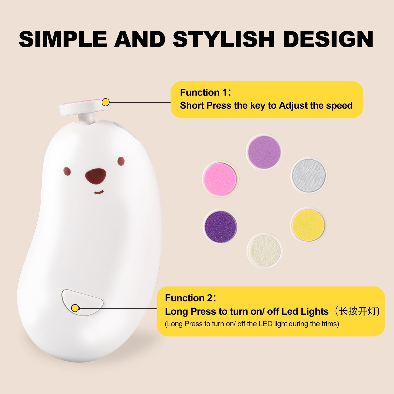 SweeBe lampe-led douce, éclairage discret pour la nuit.