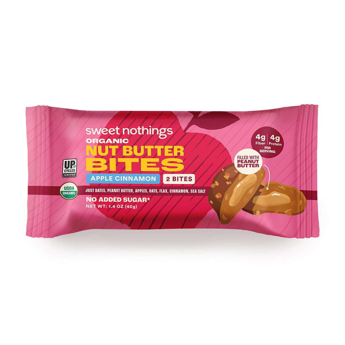Sweet Nothings protéines végétales et fibres par bouchée