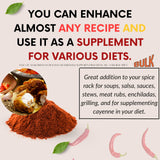 Sweet Sunnah Cayenne indien, étiquette sans gluten, compatible avec les régimes spécifiques.