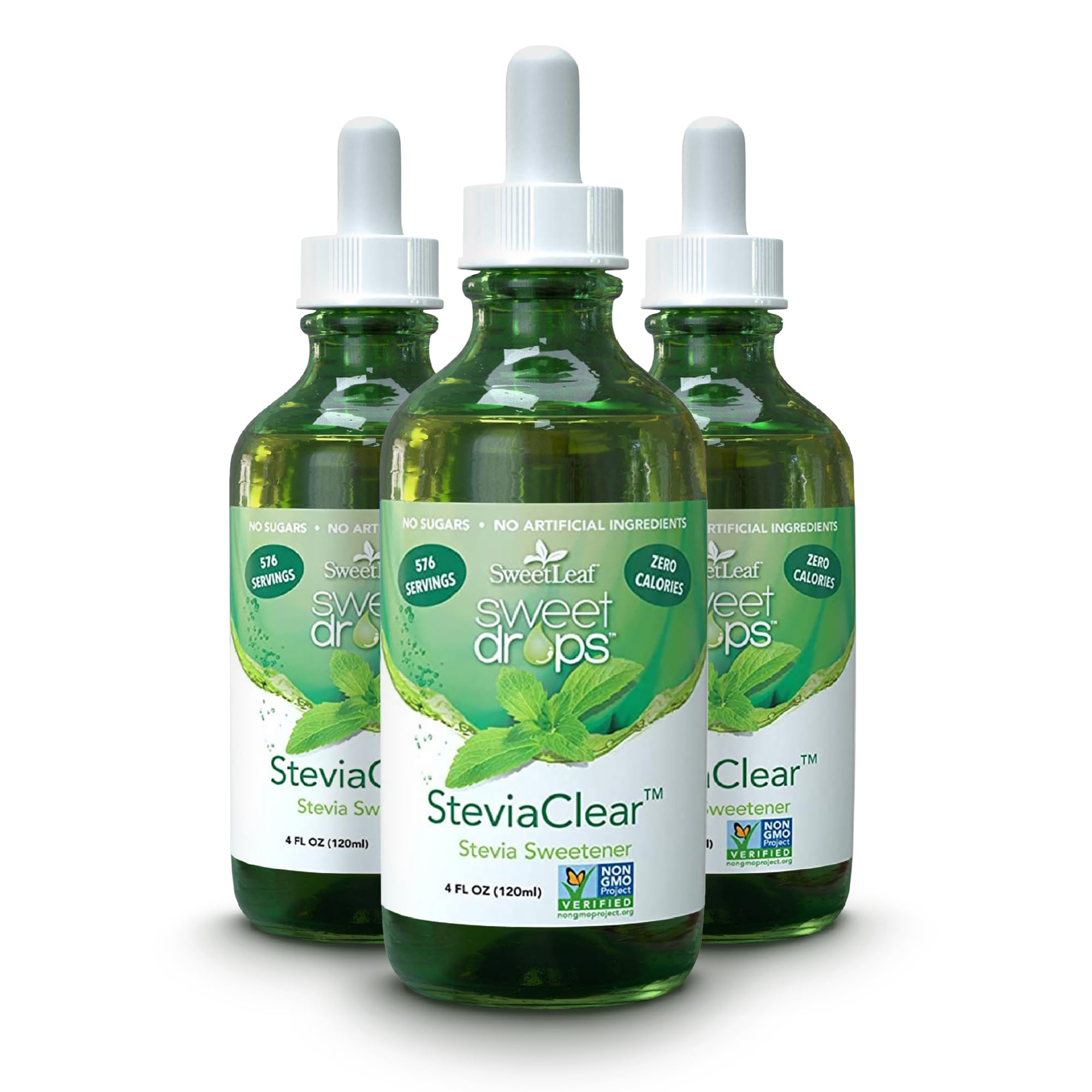 SweetLeaf Steviaclear; bouteille en verre 4 oz, douceur naturelle.