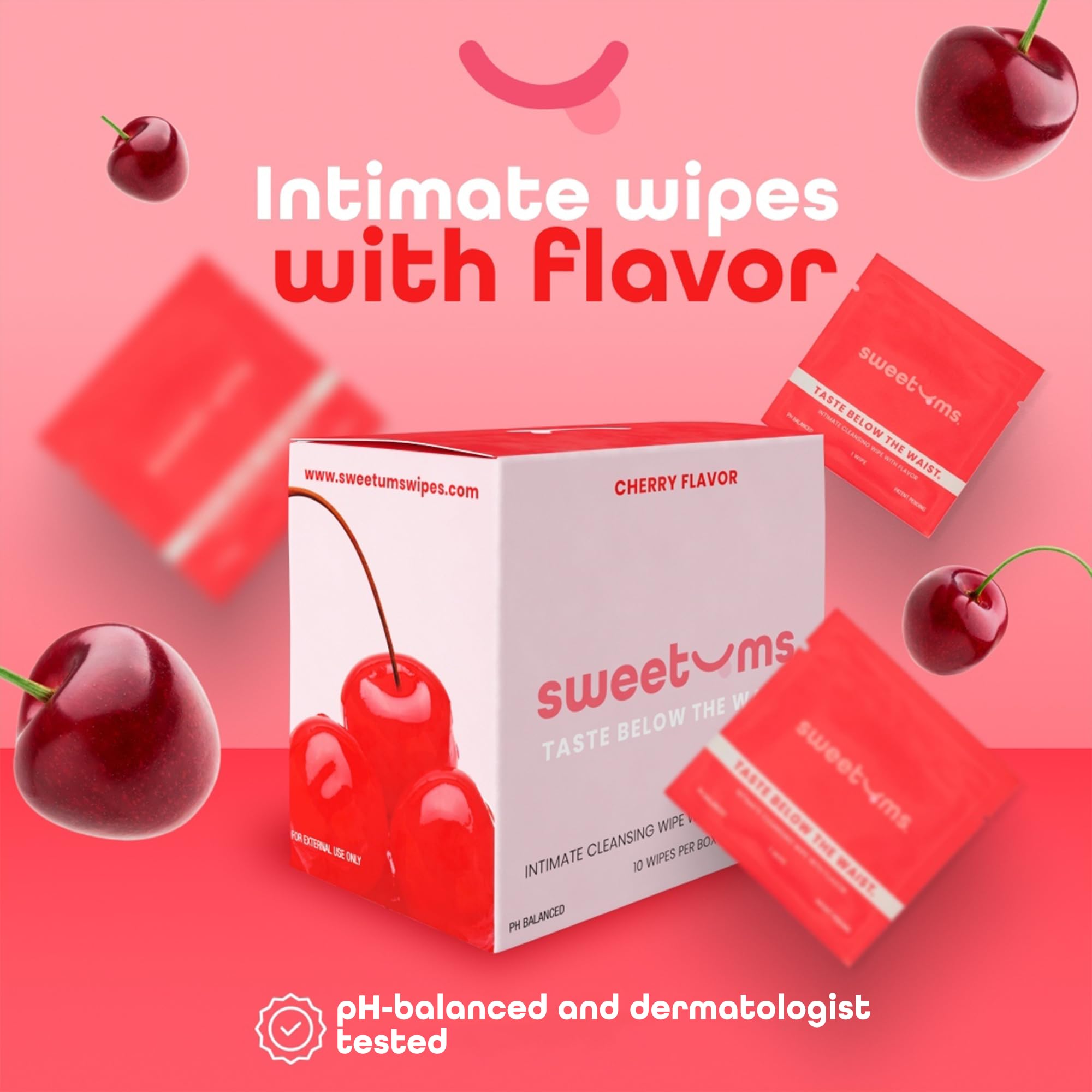 Lingettes Sweetums pH équilibré: douceur et sécurité intime.