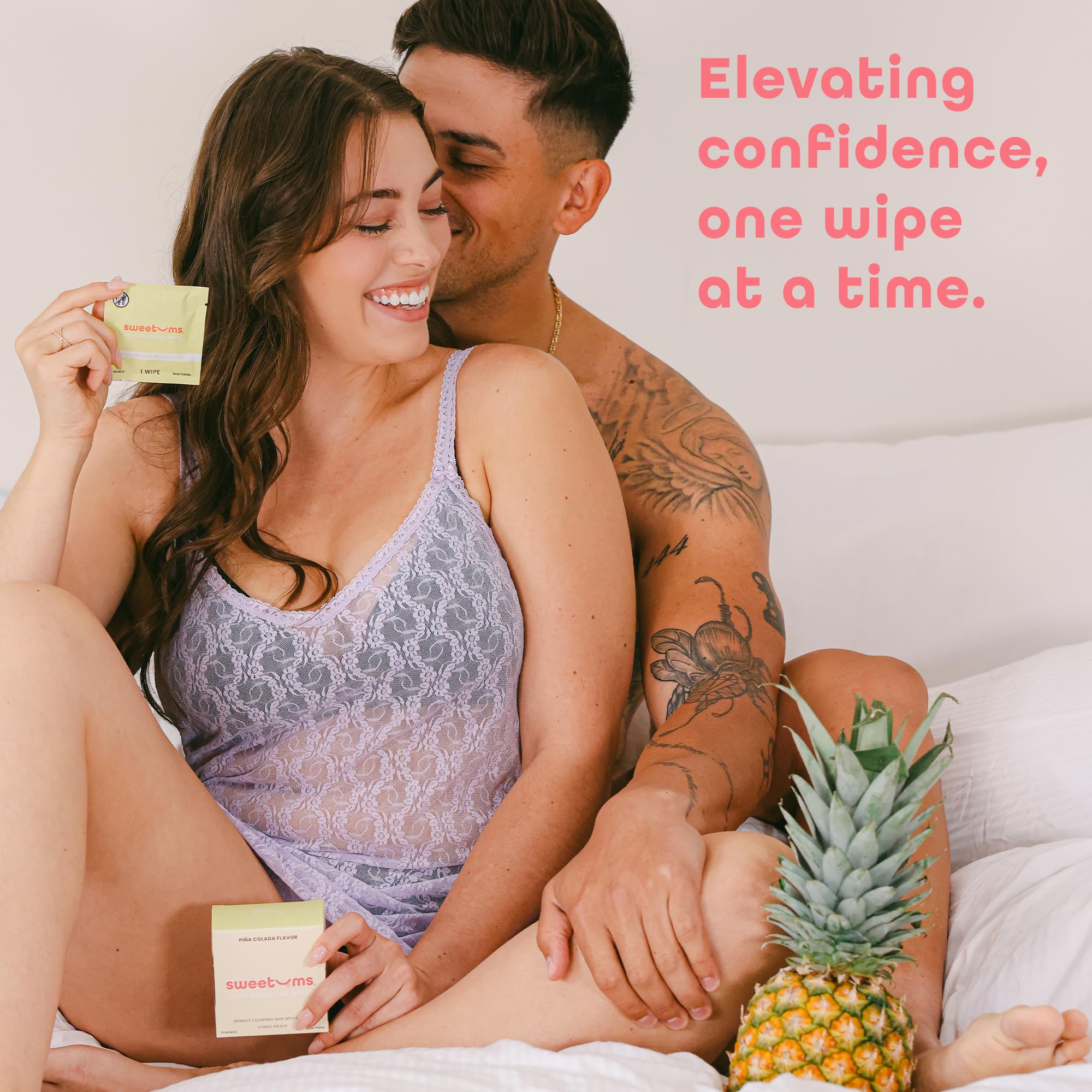 Sweetums lingettes femmes, utilisation quotidienne pour une fraîcheur rapide.
