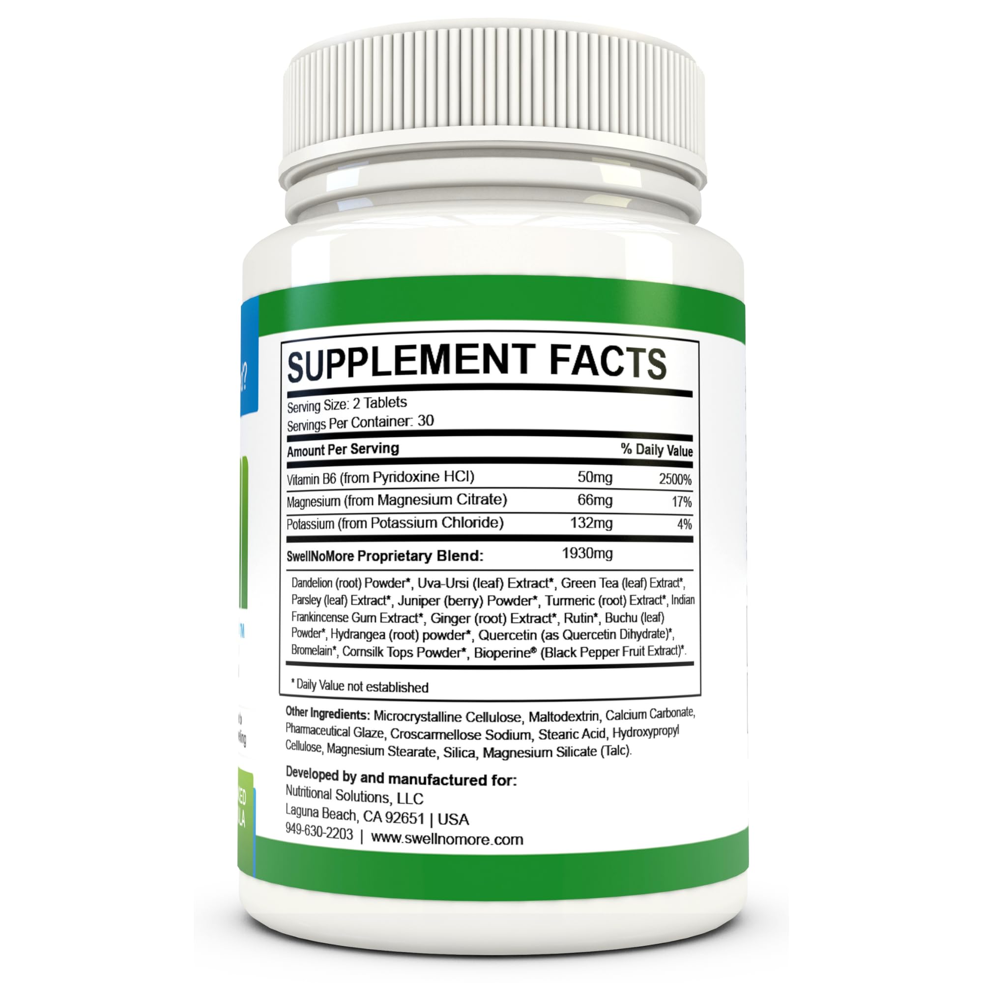Swell No More: capsules faciles à avaler pour routine quotidienne.