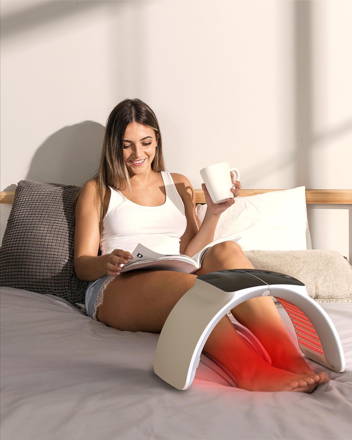 SWIRISE 7 en 1 lampe thérapie LED : couleurs à domicile pour relaxation visuelle.