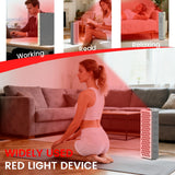 SWIRISE Panneau thérapie lumineuse rouge 660nm-850nm avec support pour montage facile.