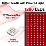 SWIRISE Tapis lumière rouge session de massage et repos à domicile